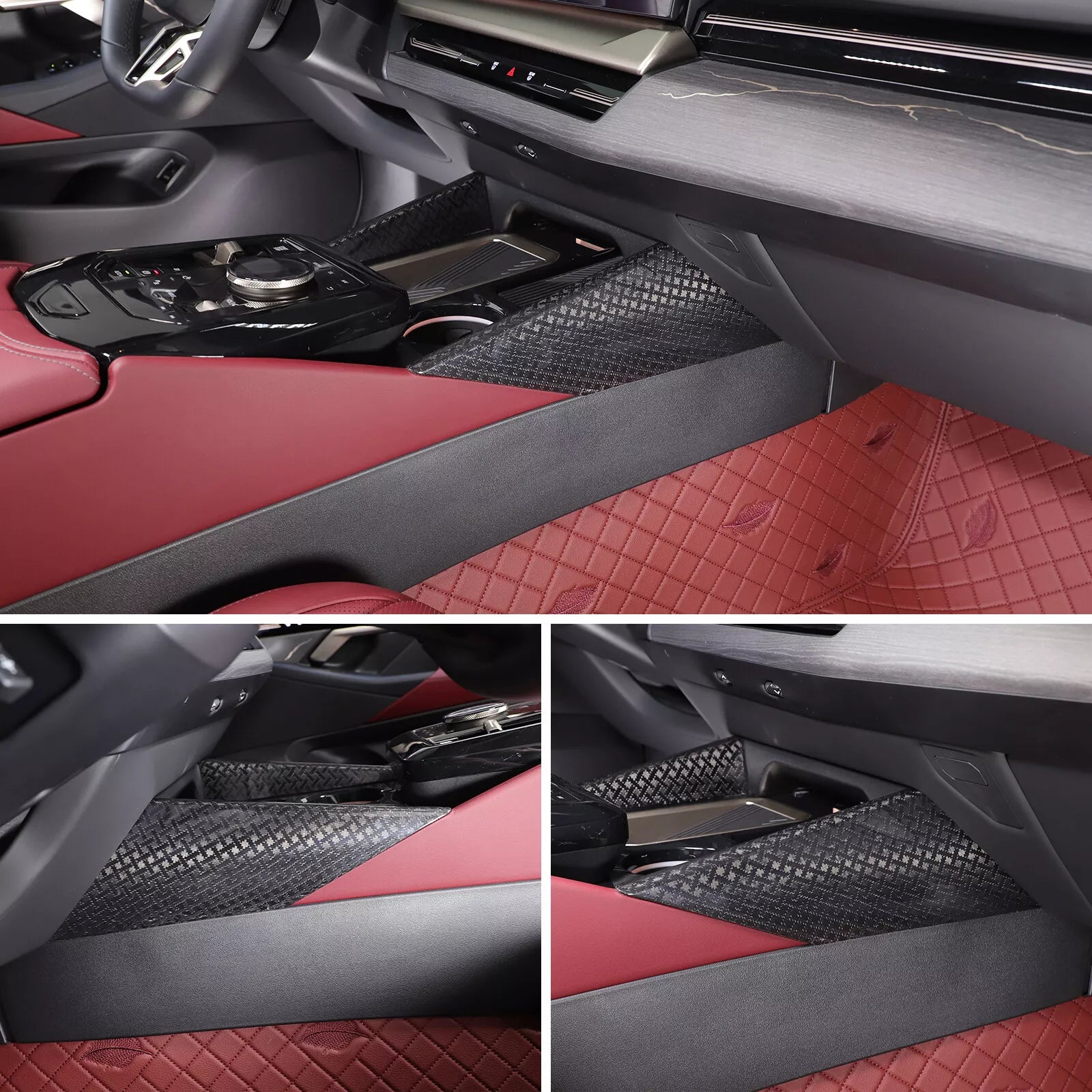 X Style Carbon Fiber Center console Side Panel Trims - BMW 5 Series G60 24+