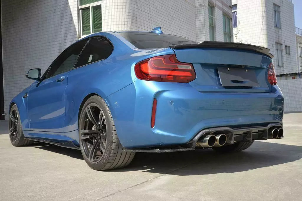 MT Style Carbon Fiber Rear diffuser - 2017-2021 BMW F87 M2