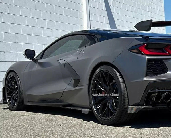 Carbon fiber Side Skirts Extension Panel - Chevrolet Corvette C8 2020-