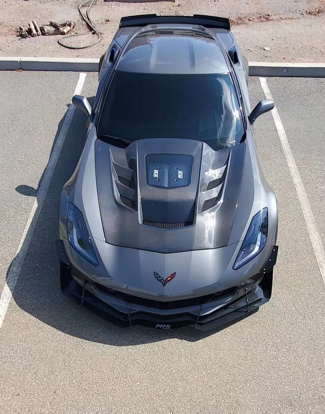 Carbon Fiber Vented Hood Bonnet - Chevrolet Corvette C7