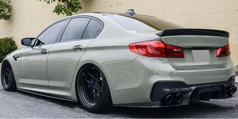 Gloss black Side skirt Extensions - BMW G30 G31 5 Series M Sport 2017-2023