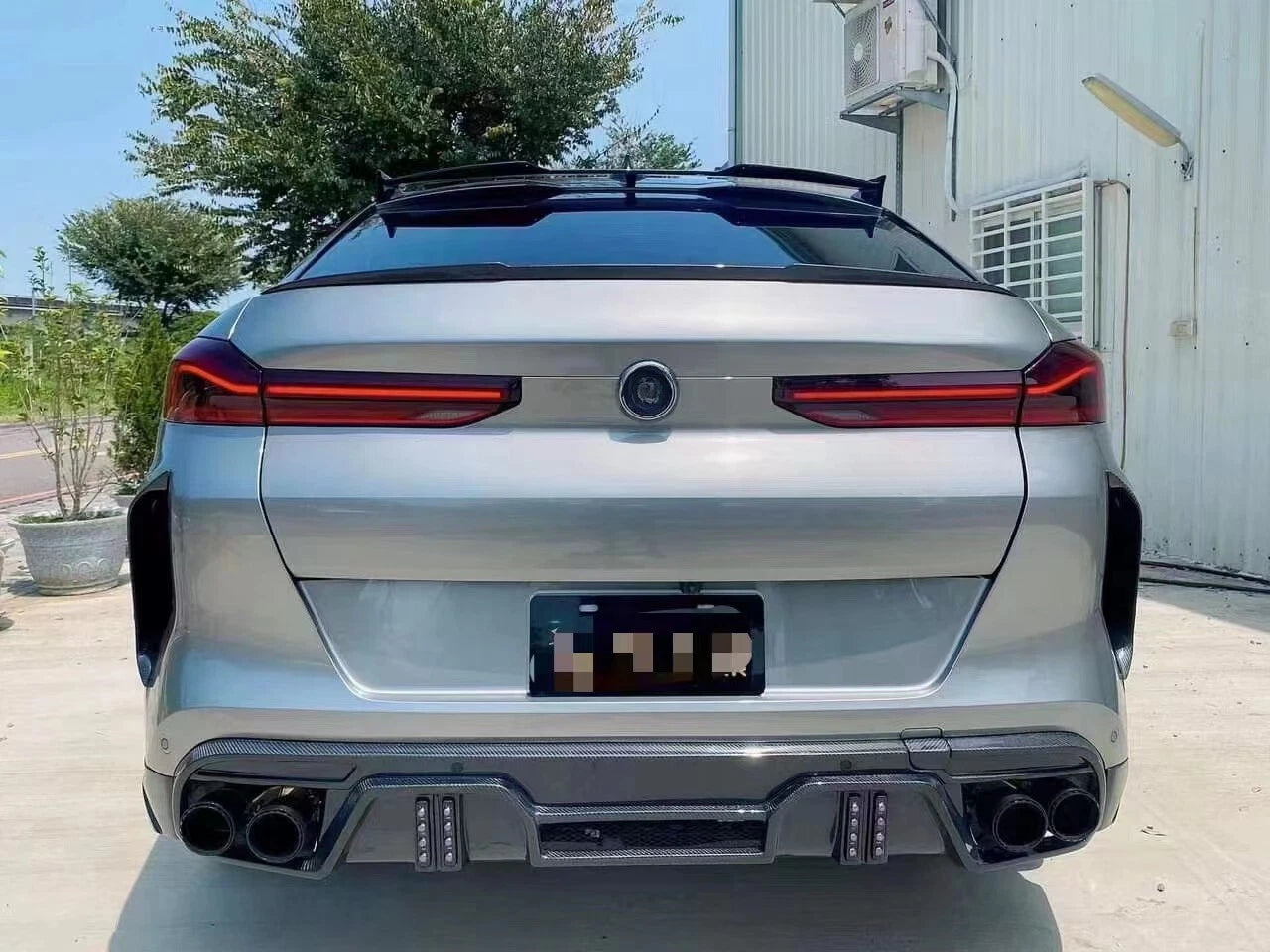 Carbon Fiber Front Lip & Rear Diffuser - BMW X6M F96 2019-2023  LD Style