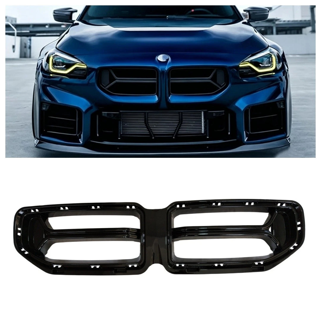 BMW G87 M2 CSL Style Gloss Black Front Upper Nose Kidney Grille