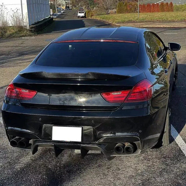 Für BMW 6 Serie F06 4 Tür Gran Coupe M6 & F13 2 Tür Coupe M6 M6 Stil Carbon Faser Heckspoiler Stamm Flügel 2011-2018 Wabe