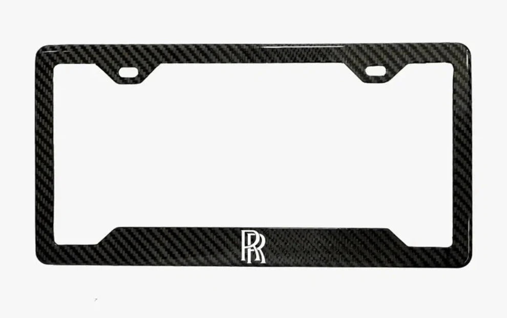 Rolls Royce Carbon Fiber License Plate Frame