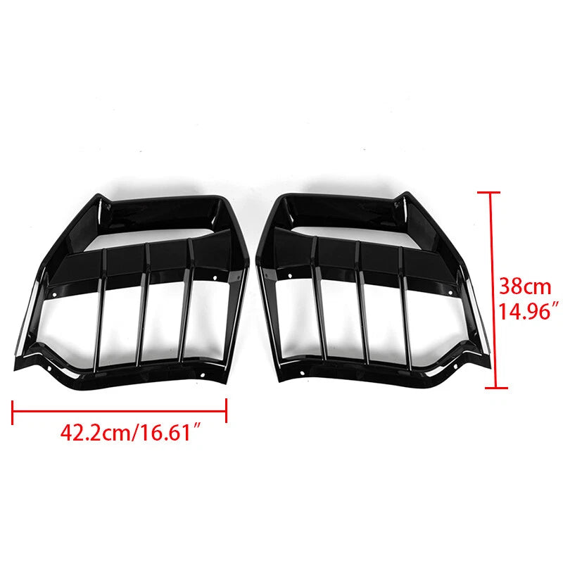 Gloss Black AC Rear Diffuser - 2020-2025 Corvette C8 Z51 E-Ray