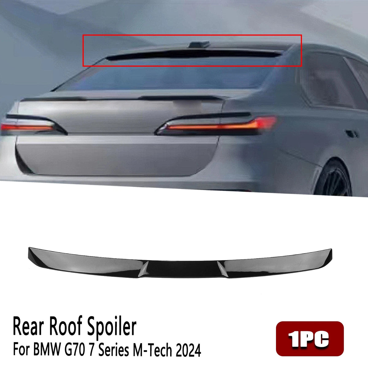 Gloss Black Rear Roof Spoiler - 2023-2025 BMW 7 Series G70 / i7