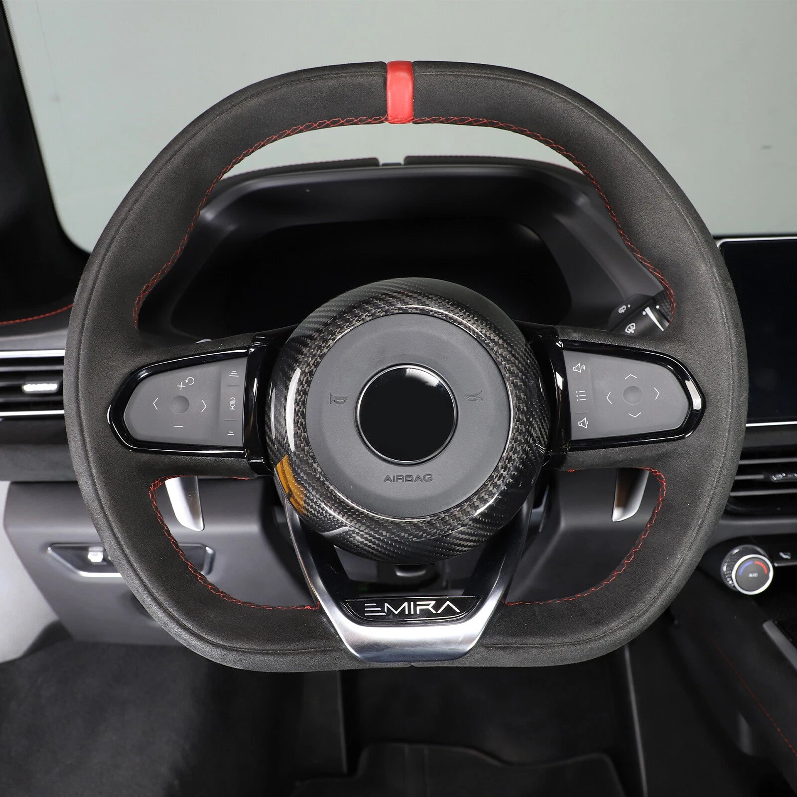 Carbon Fiber Steering Wheel Horn Button Trim Cover -  Lotus EMIRA
