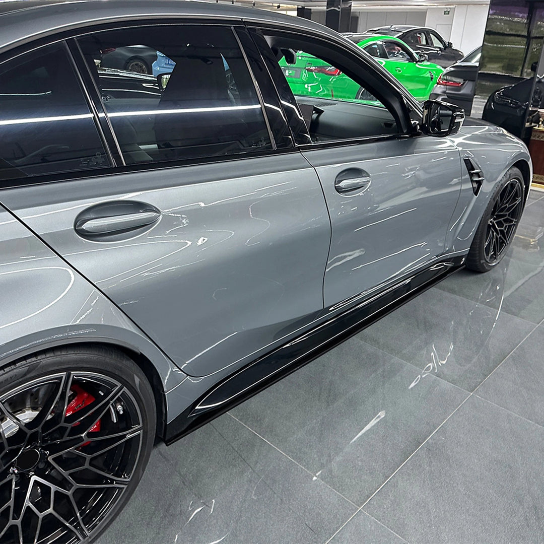 Gloss Black Side Skirt Extension - BMW M3 G80 G81 2021-2026