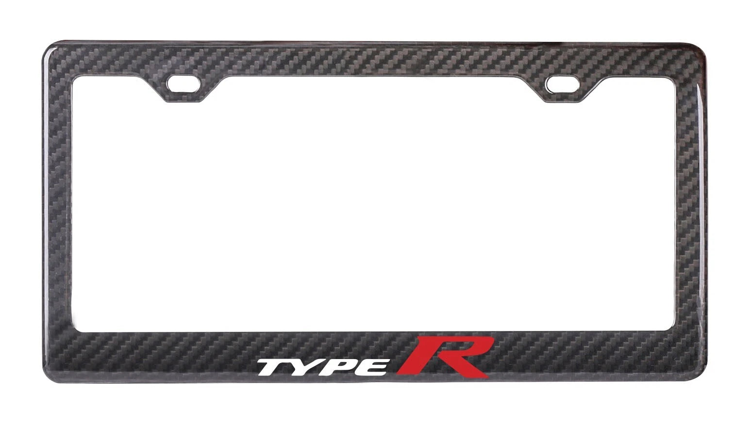 Carbon Fiber License Plate Frame - Honda Civic Type R