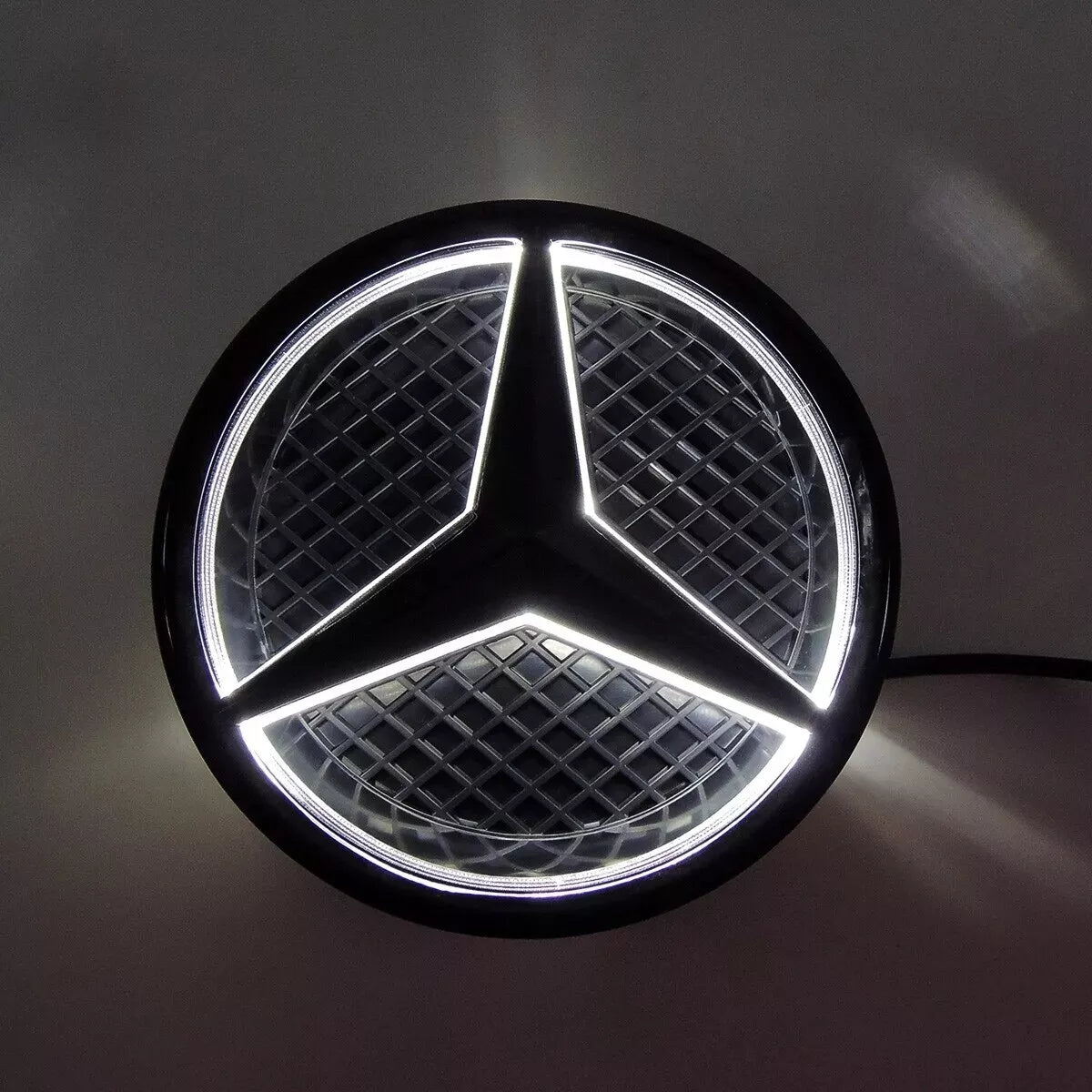 Gloss Black Front Grille w/ LED Logo - Mercedes Benz W205 C43 C250 C300