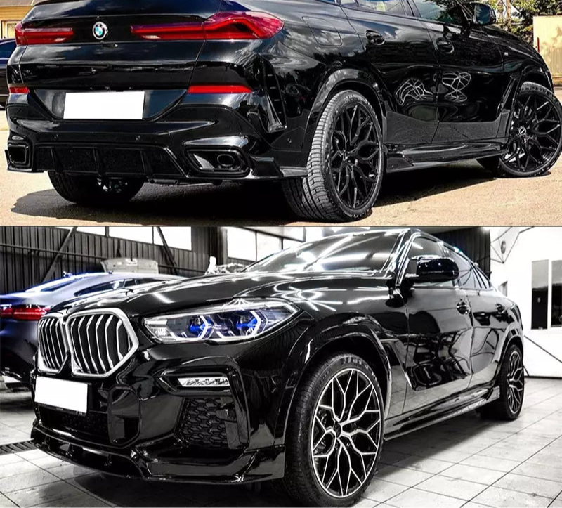 Gloss Black Side Skirts - 2020-2025 BMW G06 X6 M Sport