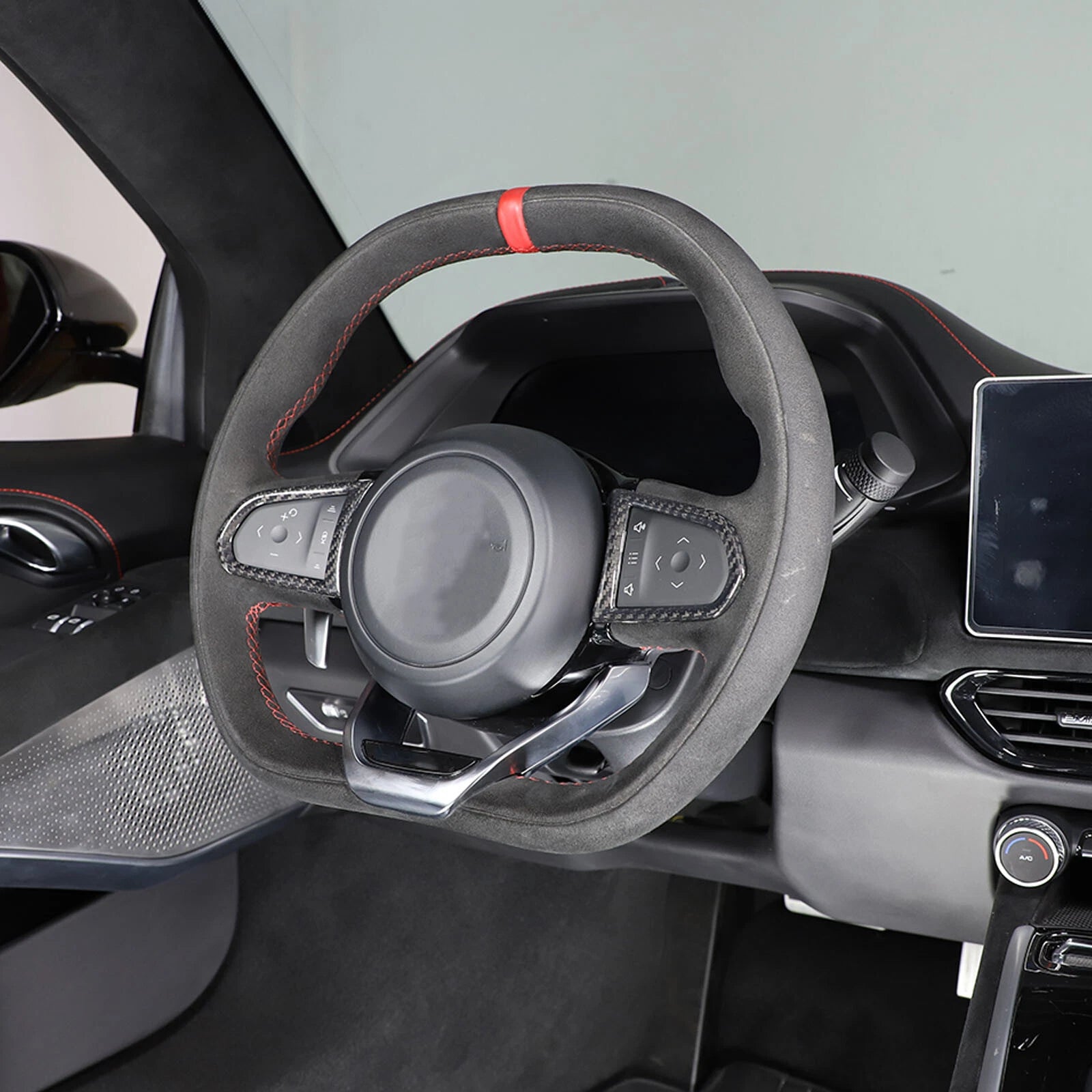 Carbon Fiber Steering Wheel Button Frame Trim Cover - Lotus EMIRA 21-23