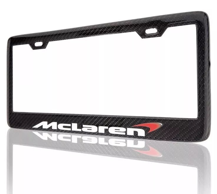 Carbon Fiber License Plate Frame - McLaren