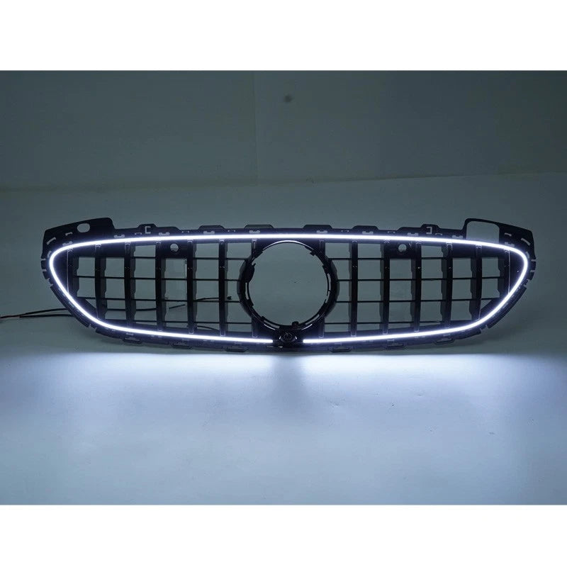 Gloss Black GTR Style w/LED Front Grille replacement -  Mercedes Benz C-class W206 S206