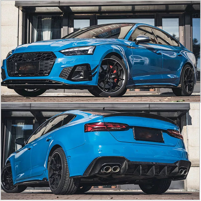 Carbon Fiber Side Skirt Extensions -  A5 S5 S Line 2021-2024