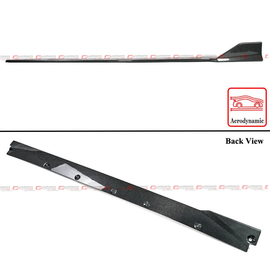 Carbon Fiber Winglet Side Skirt Extensions V2  - 2022-26 Toyota Subaru BRZ ZD8 GR86 ZN8
