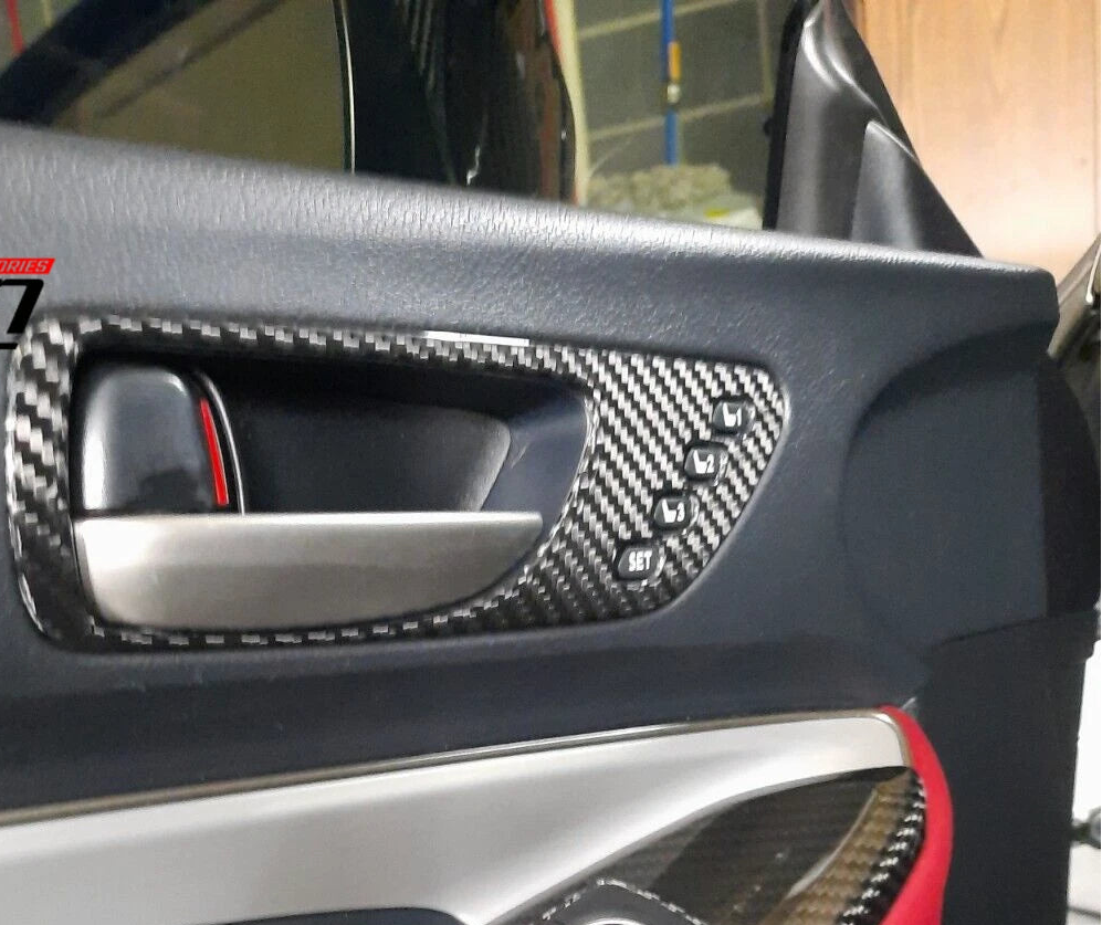 Carbon Interior Door Handle Cover W/Button - Lexus RC F RCF Track 2021-25