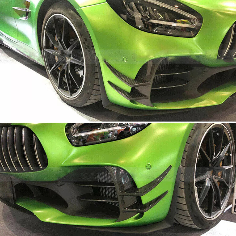 Carbon Fiber Front Canard Fins - Mercedes Benz AMG GTR 16-18