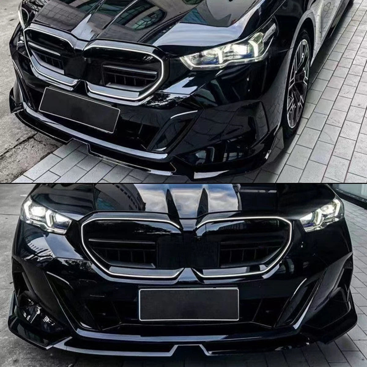 Gloss Black LED Front Kidney Grille -  2024+ BMW 5 Series I5 G60 G61 M60 Glossy Black