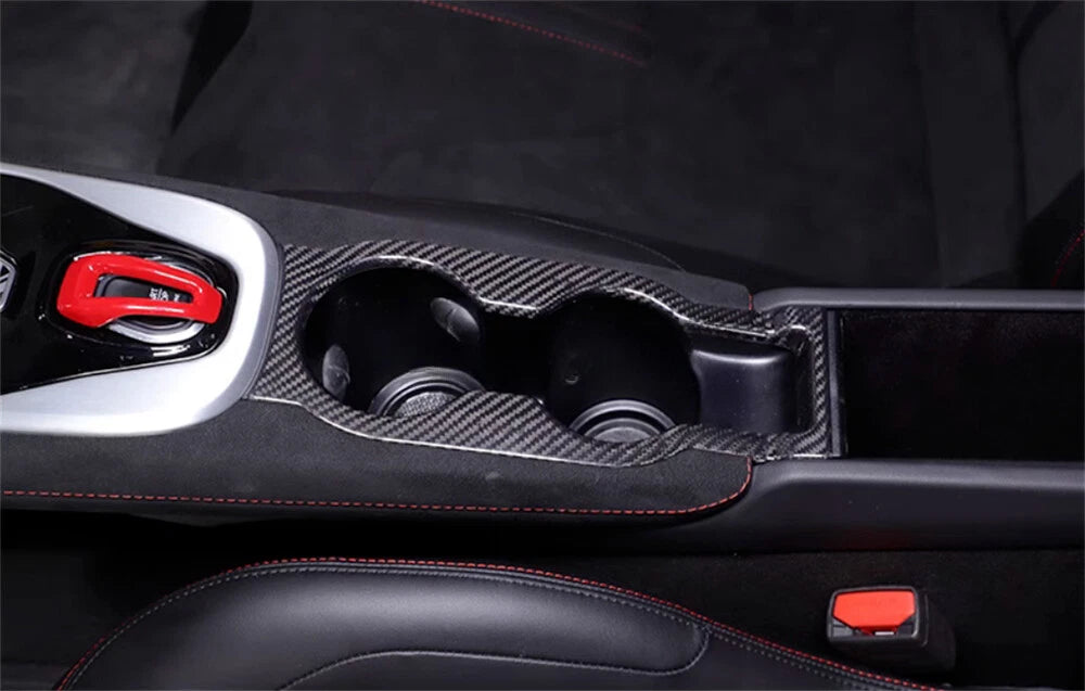 Carbon Fiber Console Water Cup Holder Panel Cover -  Lotus Emira 2021-2024
