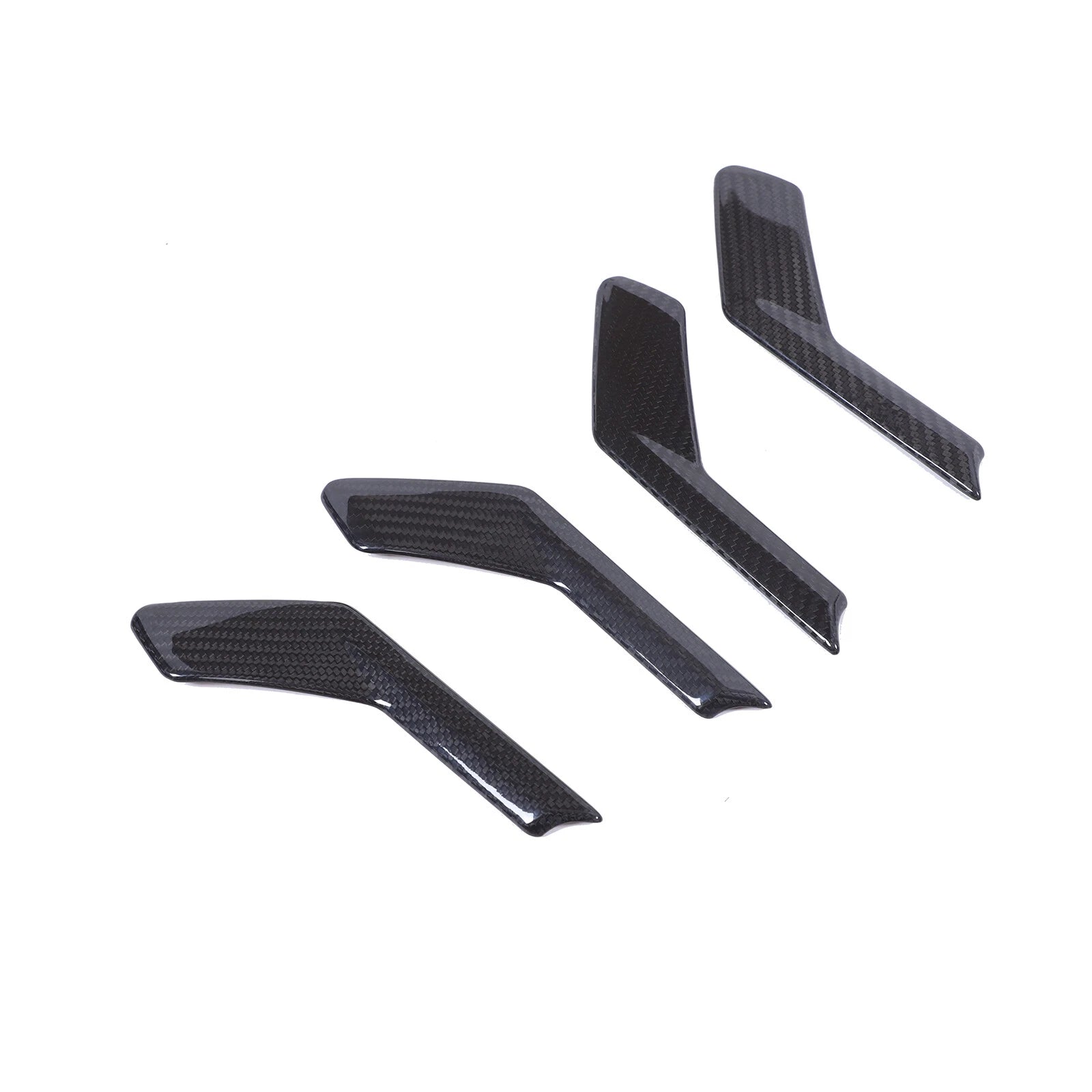Carbon Fiber Interior Door Handle Trim Cover Fits BMW 5 Series G60 2024+