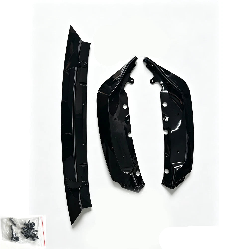 Gloss Black MH Style Front Bumper Splitter Lip - BMW G87 M2