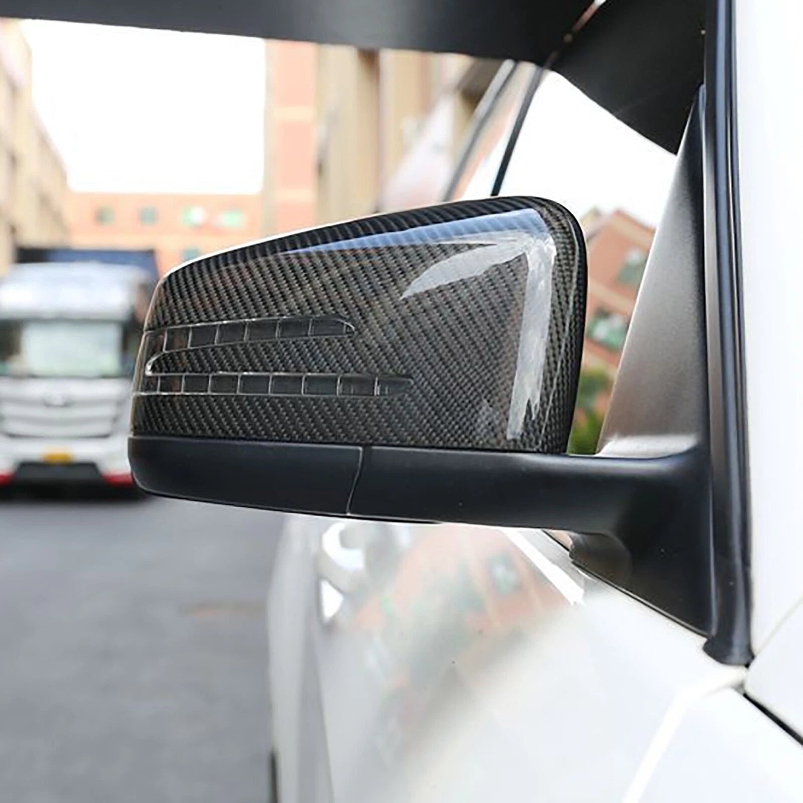 Carbon Fiber Side Mirror Full Cover Shell - 14-20 X156 GLA250 GLA45