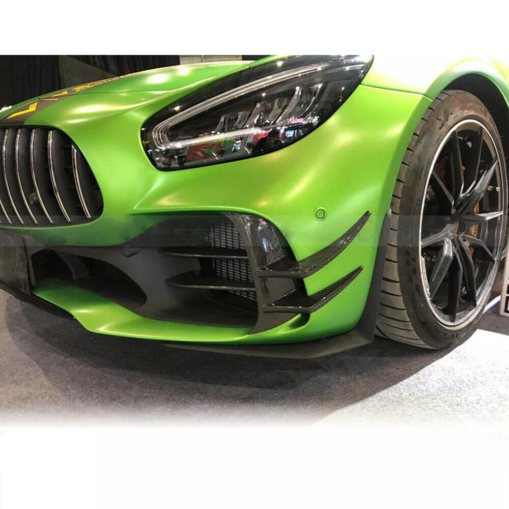 Carbon Fiber Front Canard Fins - Mercedes Benz AMG GTR 16-18