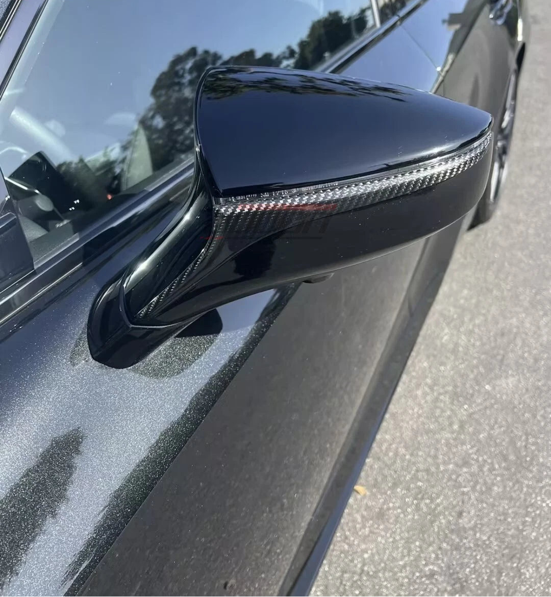 Carbon Fiber Mirror Cap center cover Strip Trim -  Lexus UX 250h 300 F Sport 19+