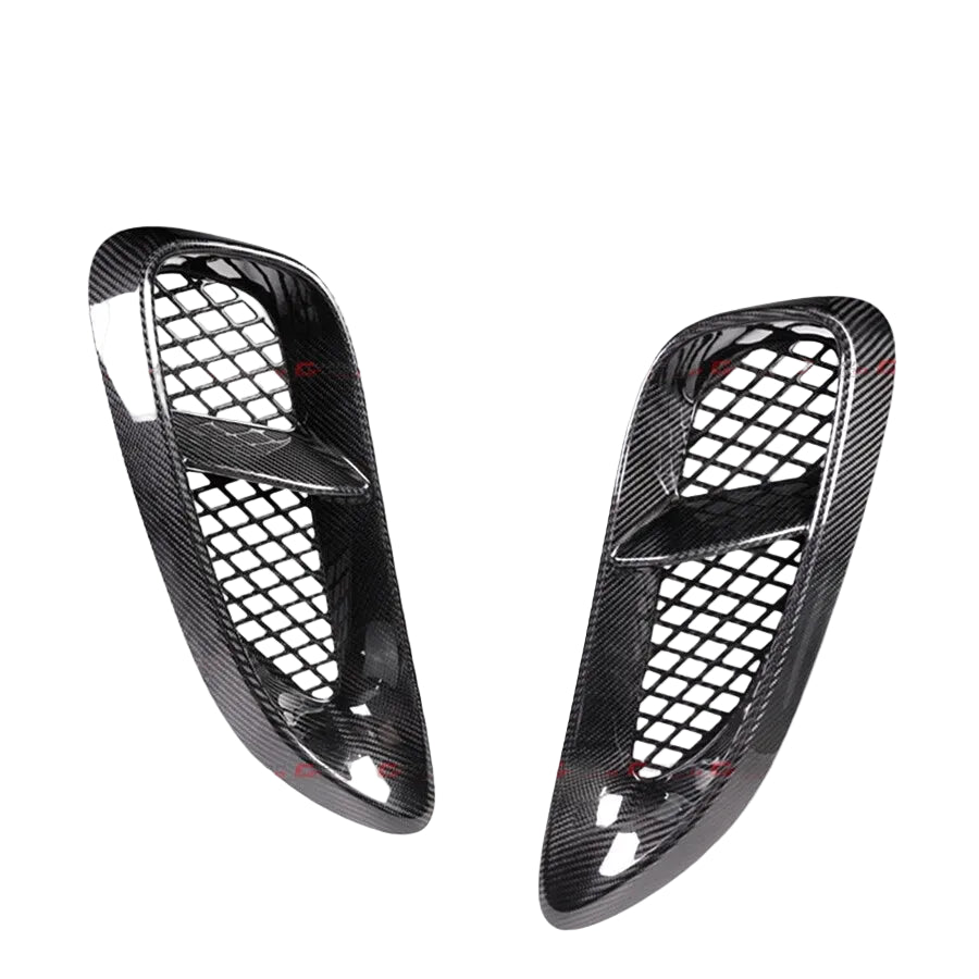 Carbon Fiber Side Vent Trim - 20-25 Porsche 718 Cayman Boxster GTS 4.0