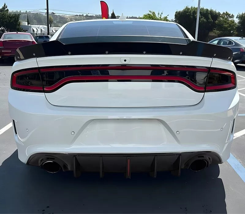 Gloss Black Rear Diffuser w/ LED - 15-23 Dodge Charger