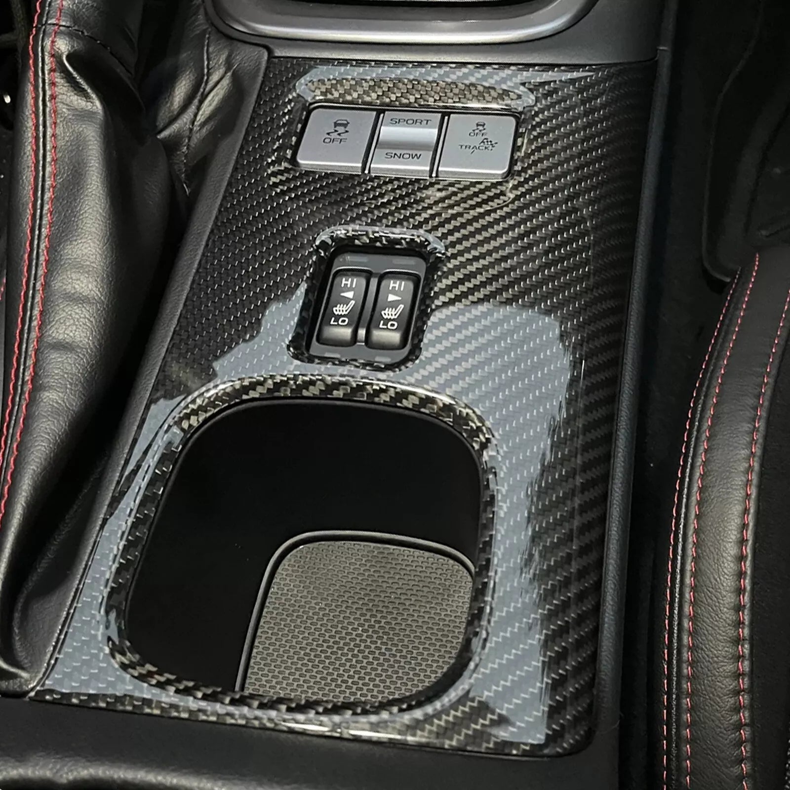 Carbon Fiber Center Console Panel Trim - 2022–2025 Toyota GR86 (ZN8) / Subaru BRZ (ZD8)