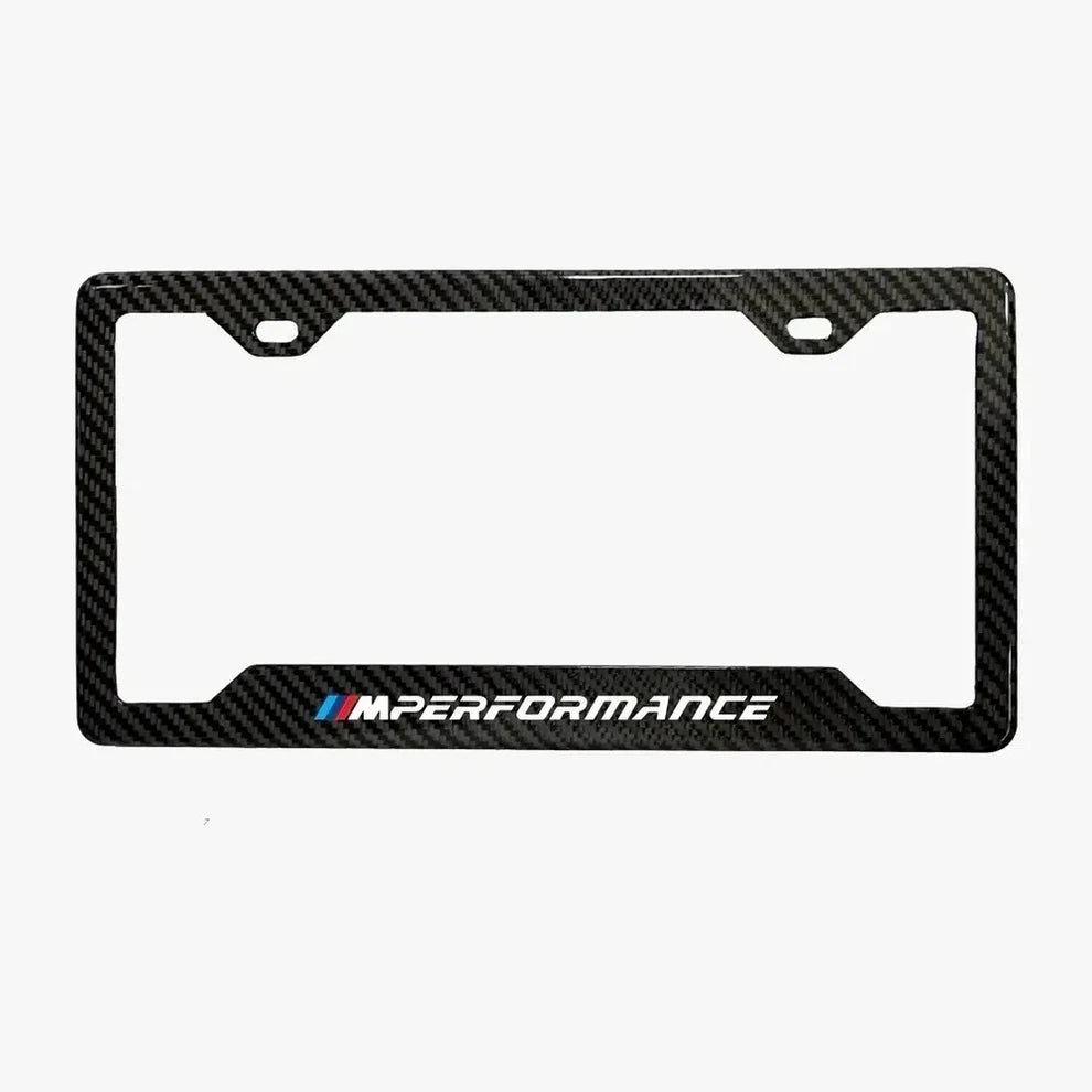 BMW "M Performance" Carbon Fiber License Plate Frame