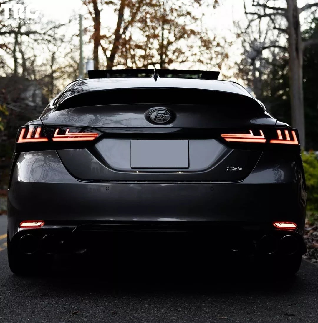 Full Smoked LED Tail Lights - 2018-2024 Toyota Camry Tail Light Kit