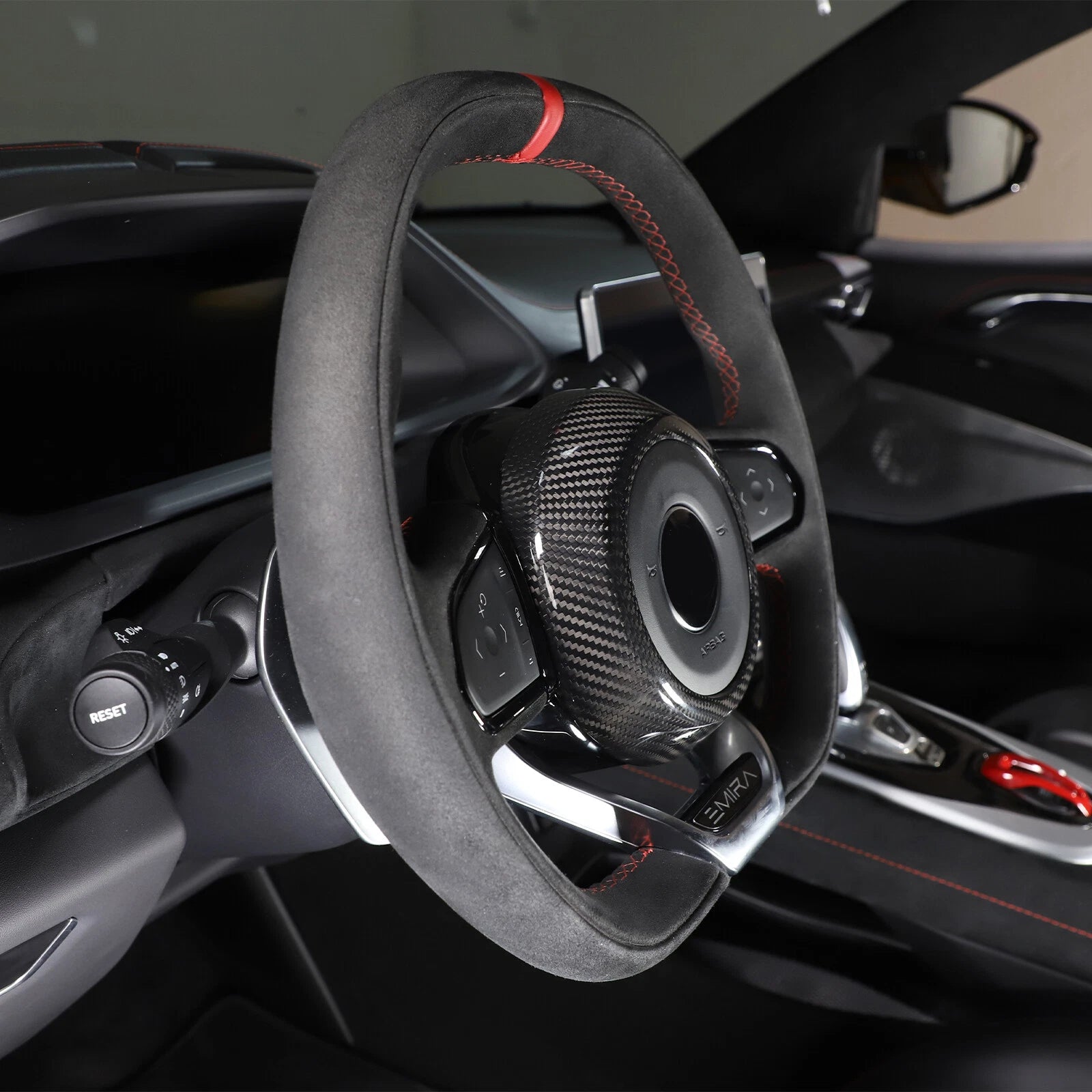Carbon Fiber Steering Wheel Horn Button Trim Cover -  Lotus EMIRA