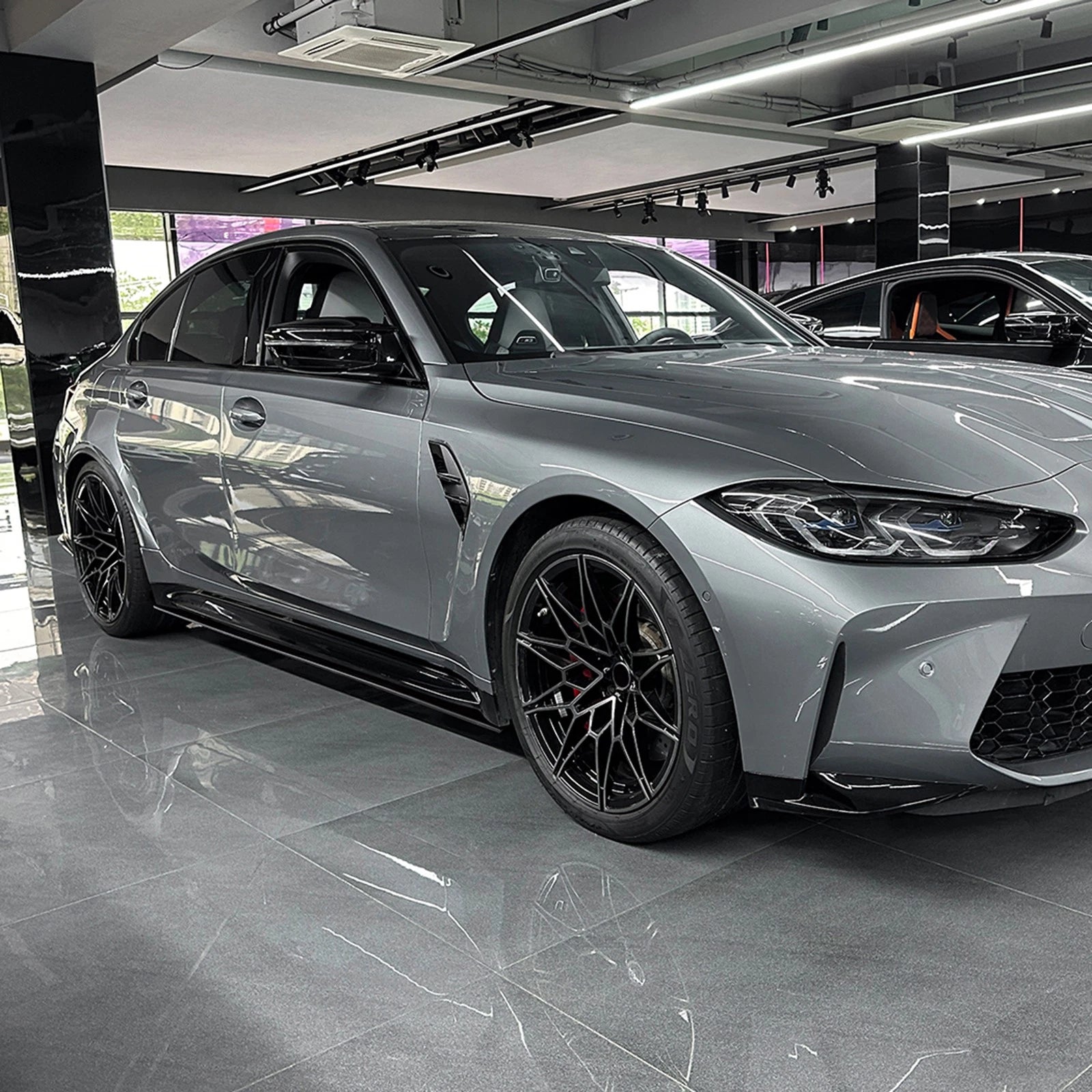 Gloss Black Side Skirt Extension - BMW M3 G80 G81 2021-2026