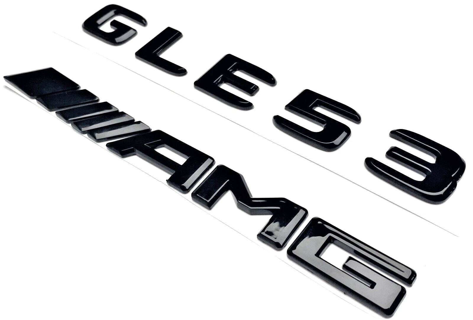 Gloss Black GLE53 + AMG Replacement Emblem Badge - mercedes