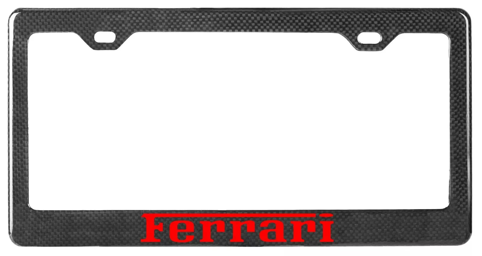 Carbon Fiber License Plate Frame - Ferrari