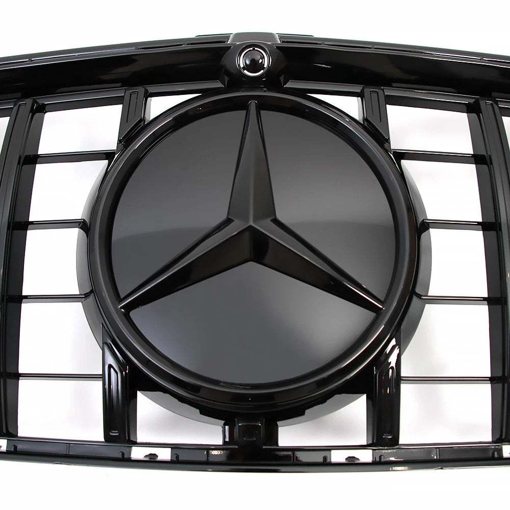 Gloss Black GT Front Grille w/ Emblem - Mercedes Benz W118 CLA250 CLA45 2020-23