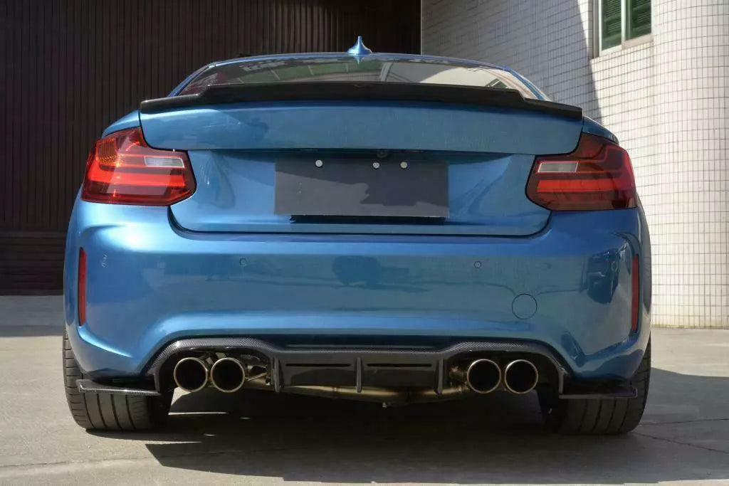 MT Style Carbon Fiber Rear diffuser - 2017-2021 BMW F87 M2