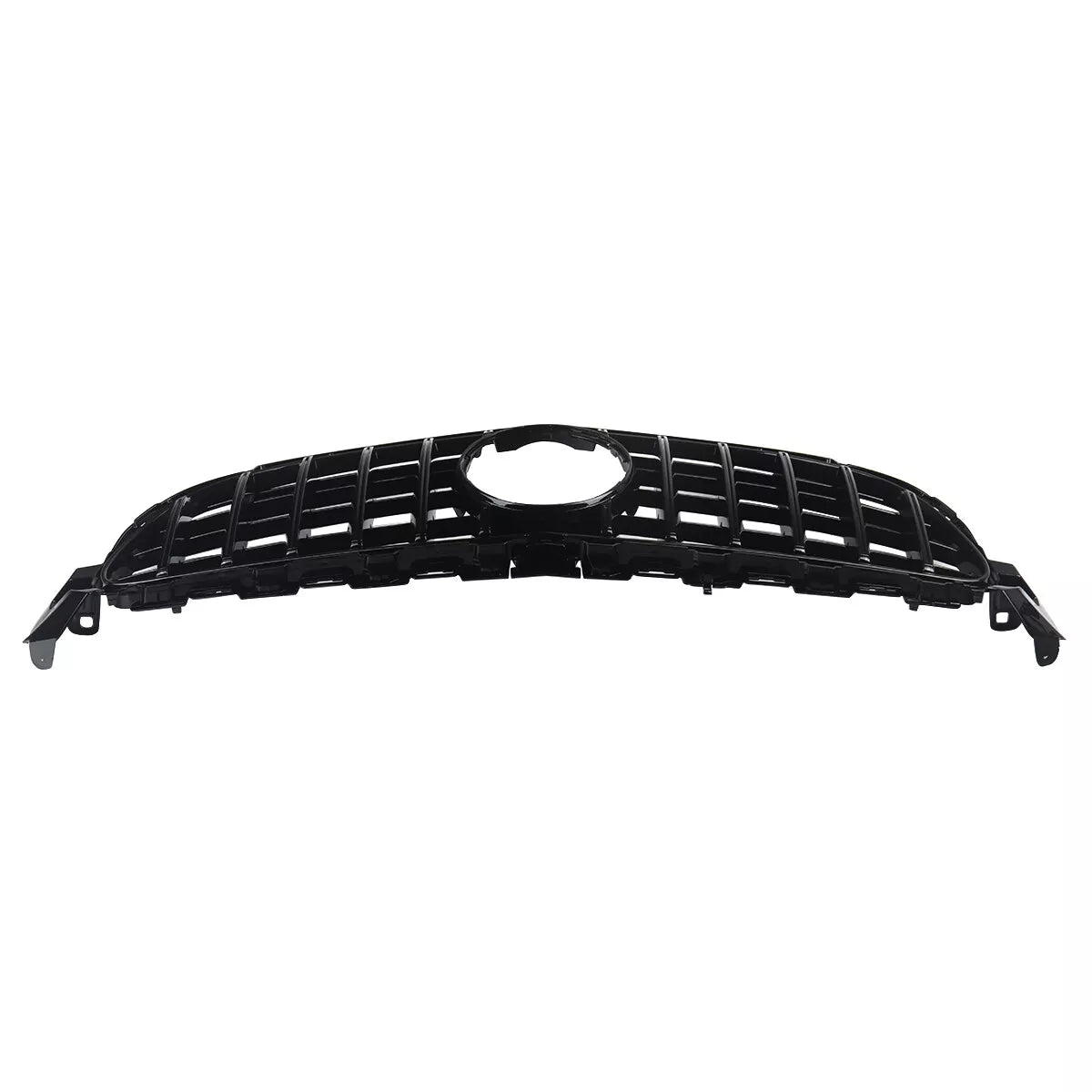 Gloss Black GT R Grille Grill For Mercedes-Benz W205 C63 C63S AMG 2015-2018