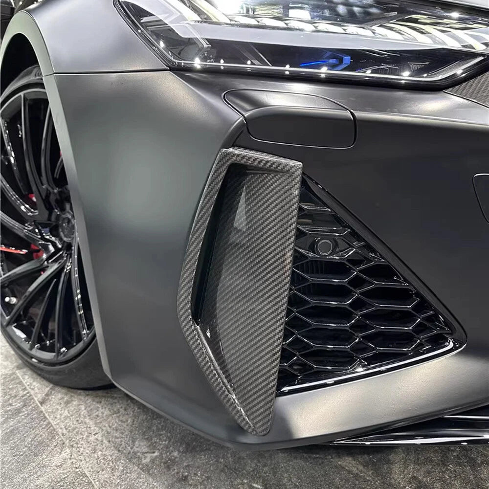 Dry Carbon Fiber Front Bumper Air Vent Trim Cover - Audi RS6/RS7 C8 Avant
