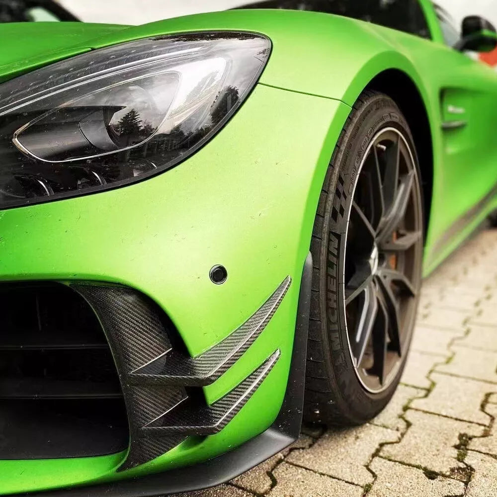 Carbon Fiber Front Canard Fins - Mercedes Benz AMG GTR 16-18
