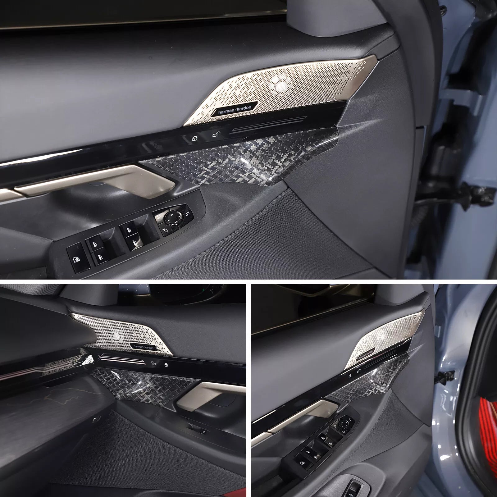 X Style Carbon Fiber Inner Front door Cover Trim - BMW 5 Series G60 2024+