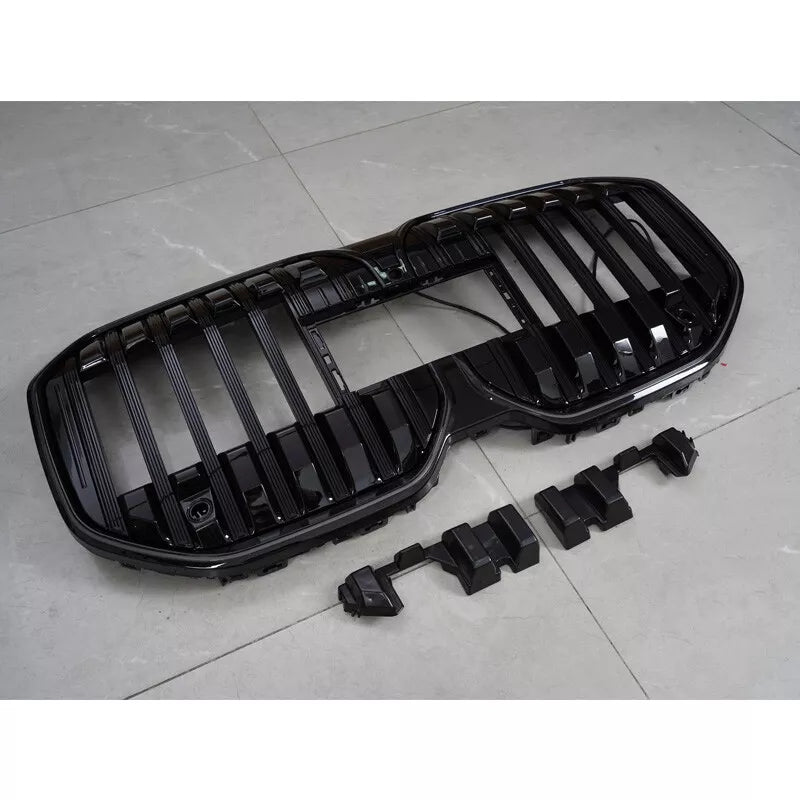 Gloss Black Front Grille w/ LED -  BMW 7 Series G70