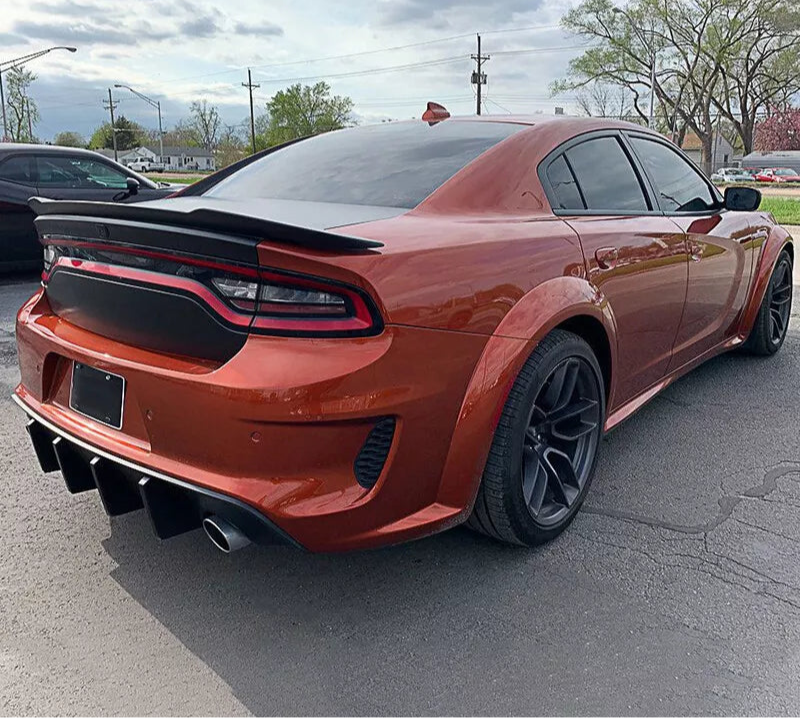 Glossy Black Rear Bumper Diffuser Lip For 2020-2023 Dodge Charger Widebody - Onestopautoparts