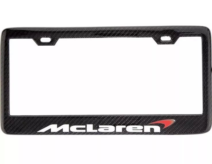 Carbon Fiber License Plate Frame - McLaren