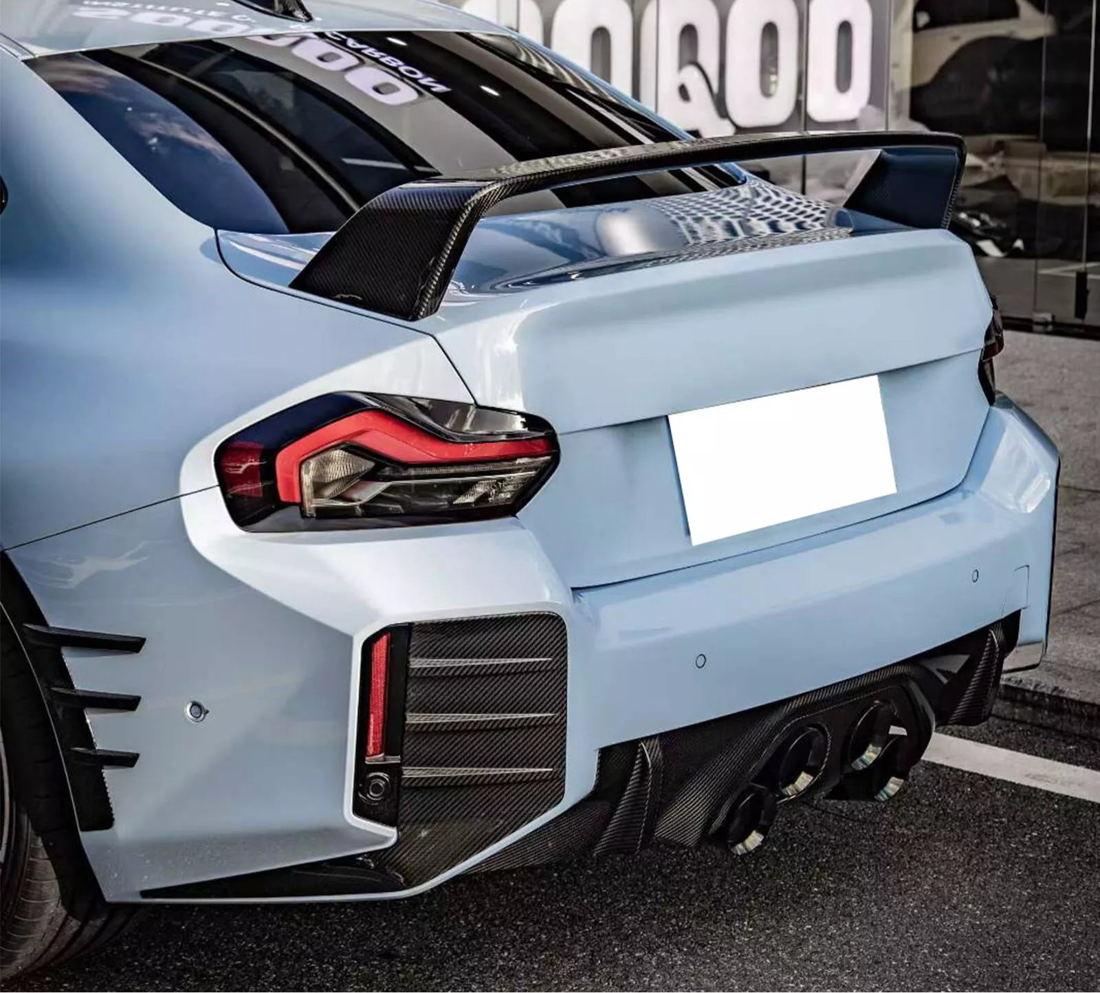 MP Style Dry Carbon Fiber Rear Spoiler wing - BMW G87 M2 & BMW G42 2 series