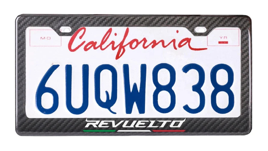 Lamborghini Revuelto - Carbon Fiber License Plate Frame